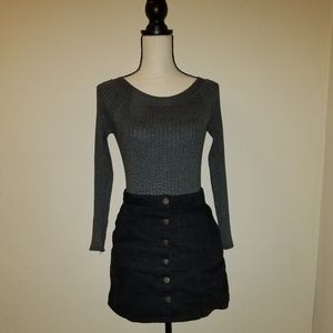 Grey Knit Top
